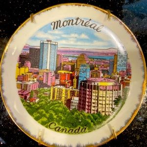 Montreal Canada Vintage Souvenir Plate